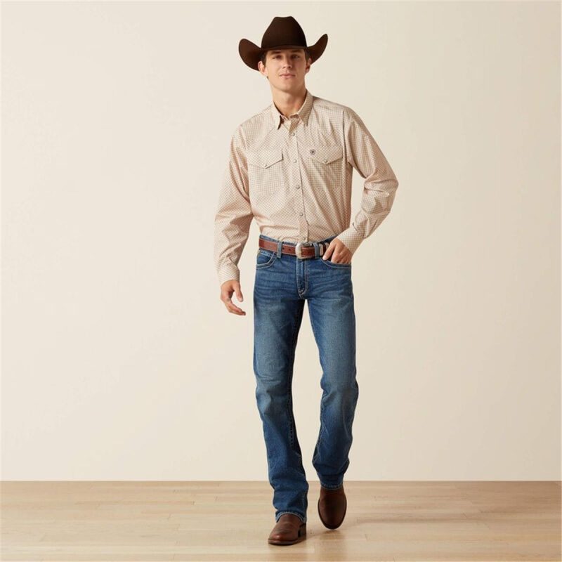 ARIAT OFF WHITE MNS WF EDDIE SNP LS