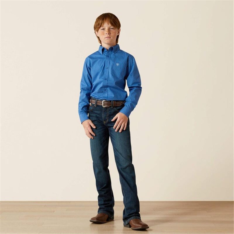ARIAT ROYAL BLUE BOYS STRATFORD LS - Image 4
