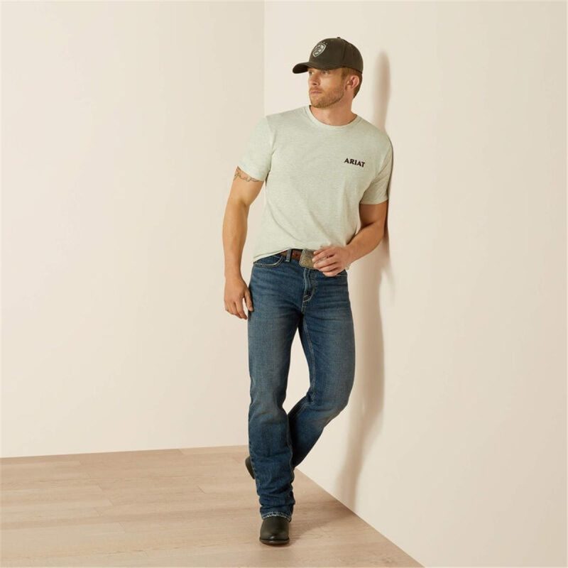 ARIAT OATMEAL HEATHER MNS STRAIGHT