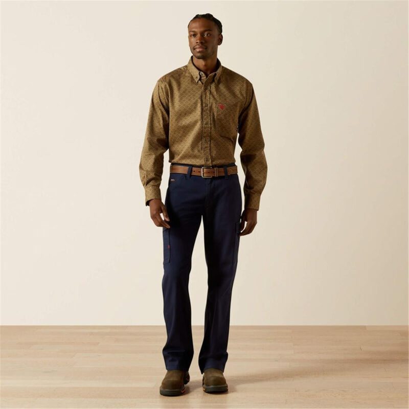 ARIAT REBAR KHAKI MNS FR DENIRO LS