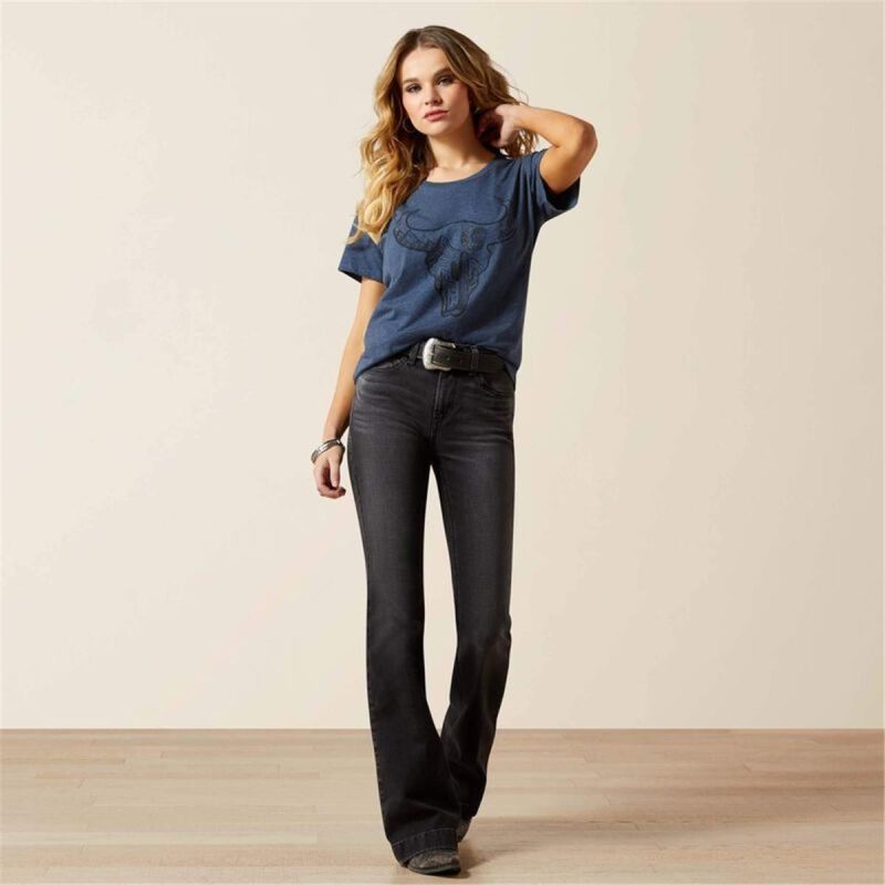 ARIAT NAVY HEATHER WMS ARIAT BULL NI - Image 4