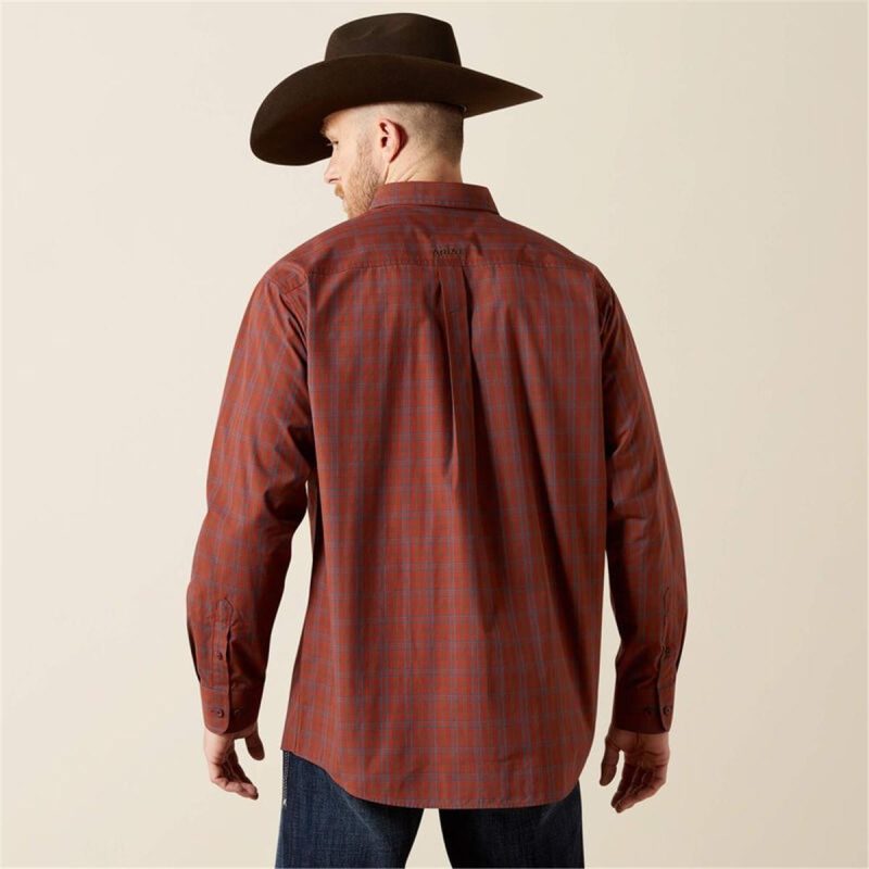 ARIAT NAVY MNS PRO WRENN LS SHRT - Image 3