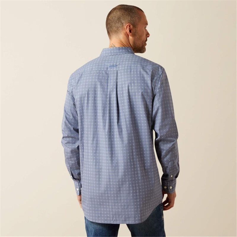 ARIAT GREY MNS WF BLAINE FTD LS SHIRT - Image 3