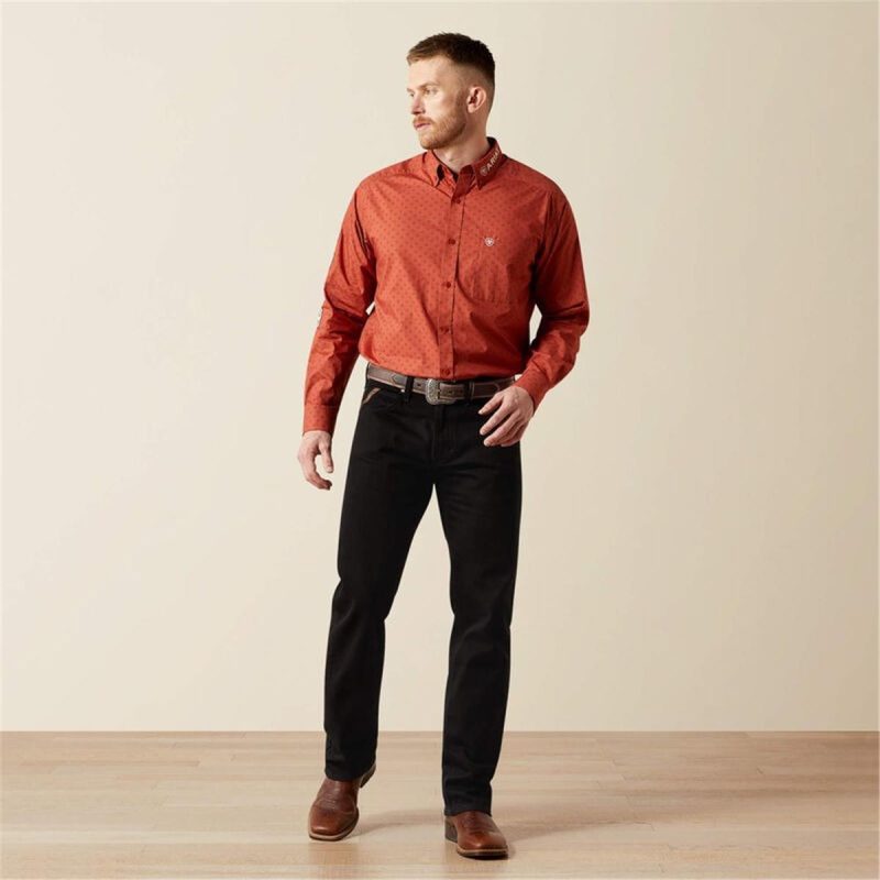 ARIAT BRICK RED/BEIGE MNS TEAM PORTE - Image 4