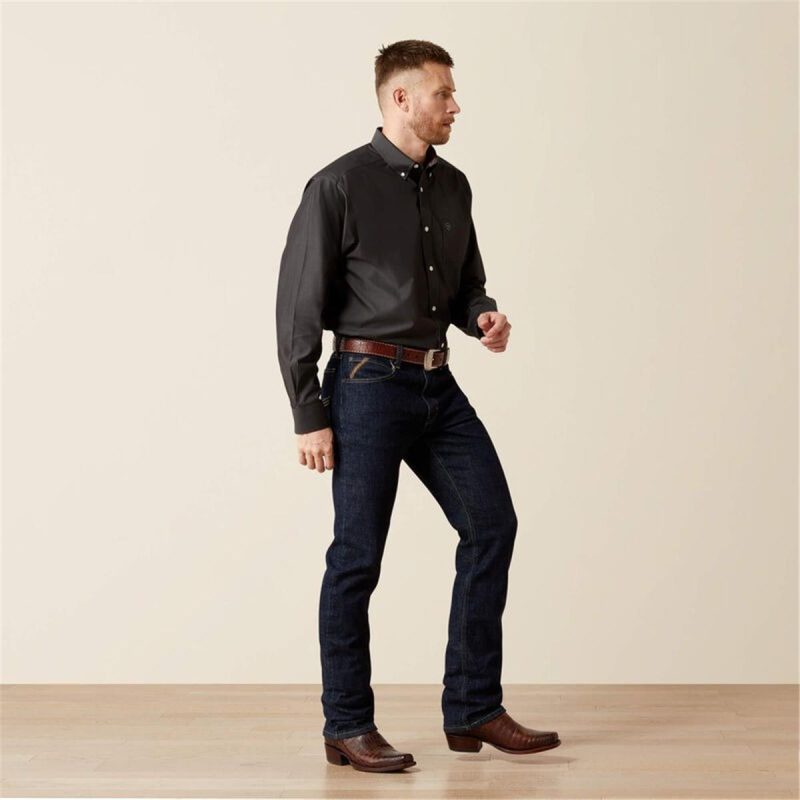 ARIAT BLACK MNS WF SOLID PINPOINT OX - Image 4