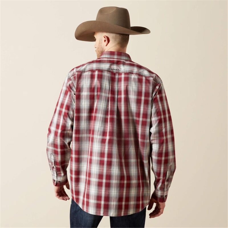 ARIAT DARK RED MNS PRO TILLMAN LS SH - Image 3