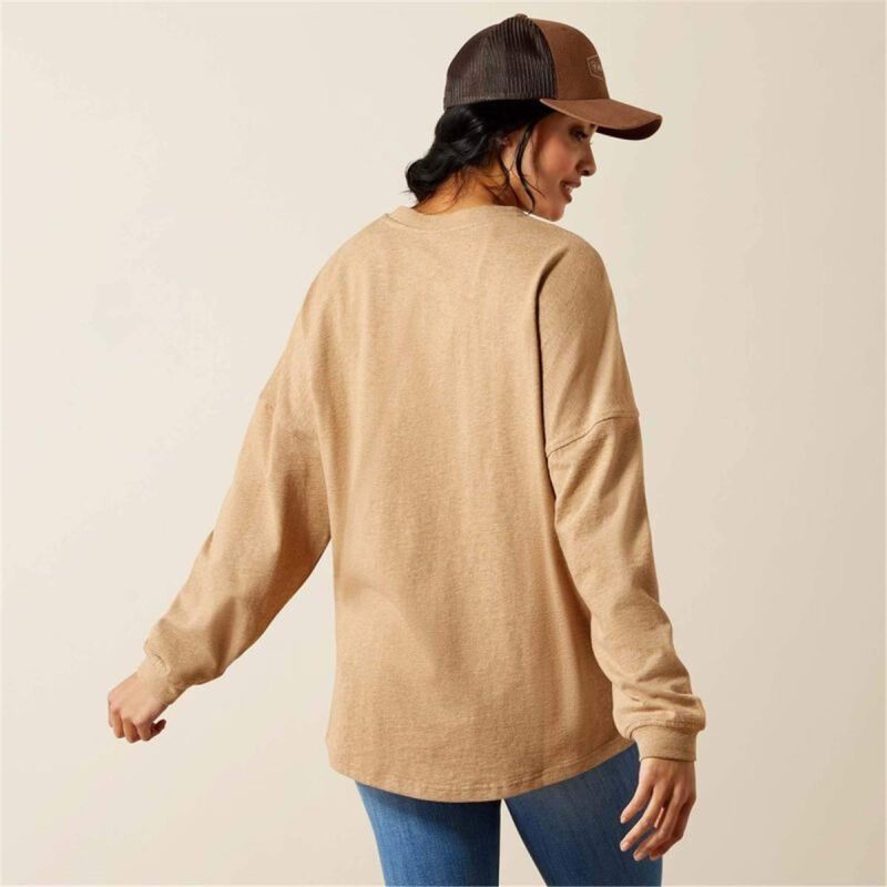 ARIAT DARK HEATHER OATMEAL  WMS CANVA - Image 3