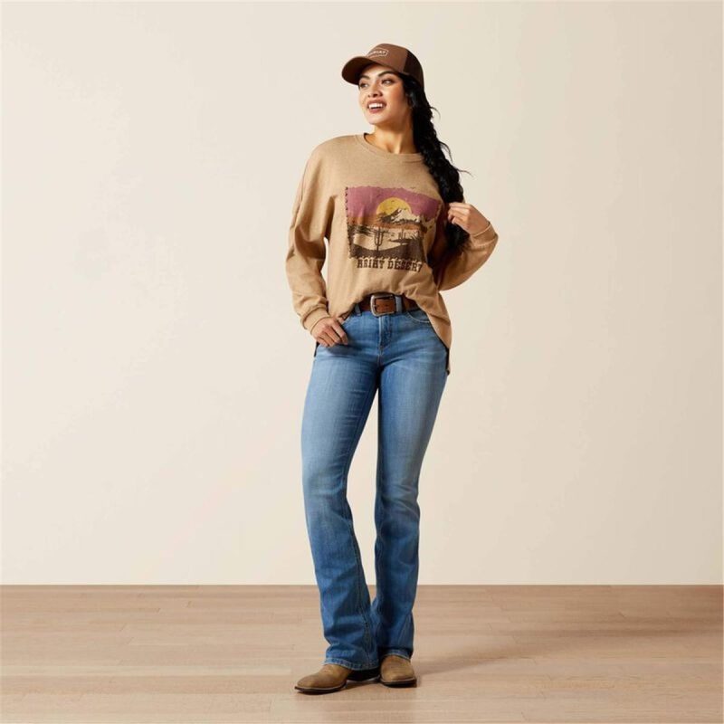 ARIAT DARK HEATHER OATMEAL  WMS CANVA - Image 4