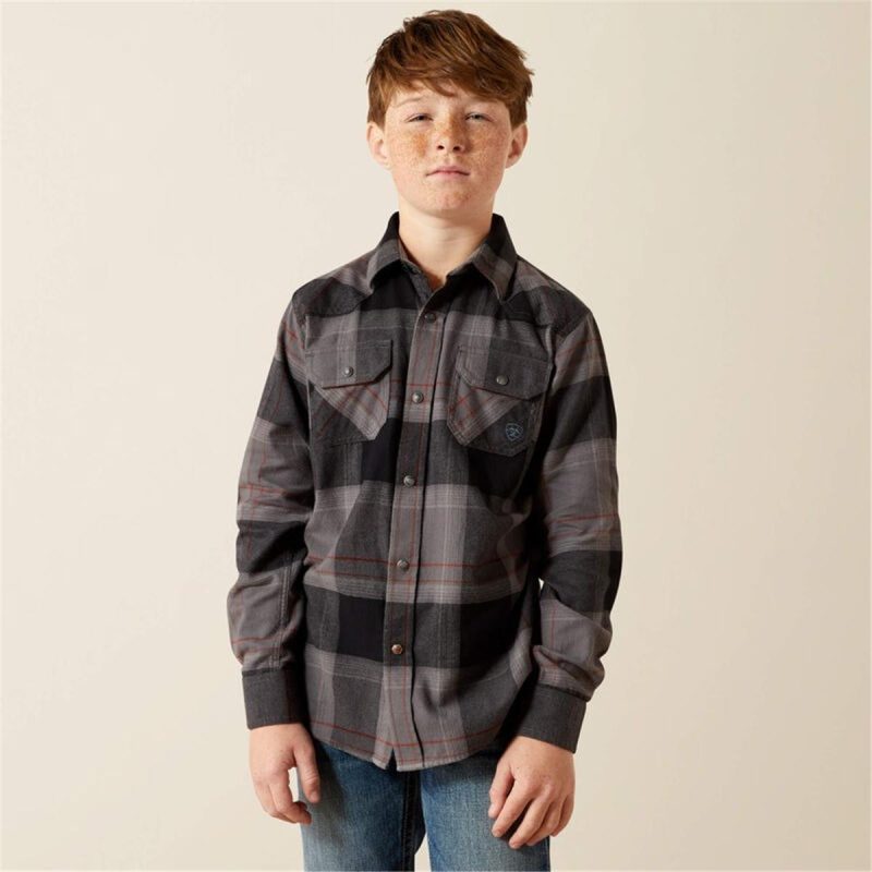 ARIAT DARK GREY BOYS HERNANDEZ RETRO