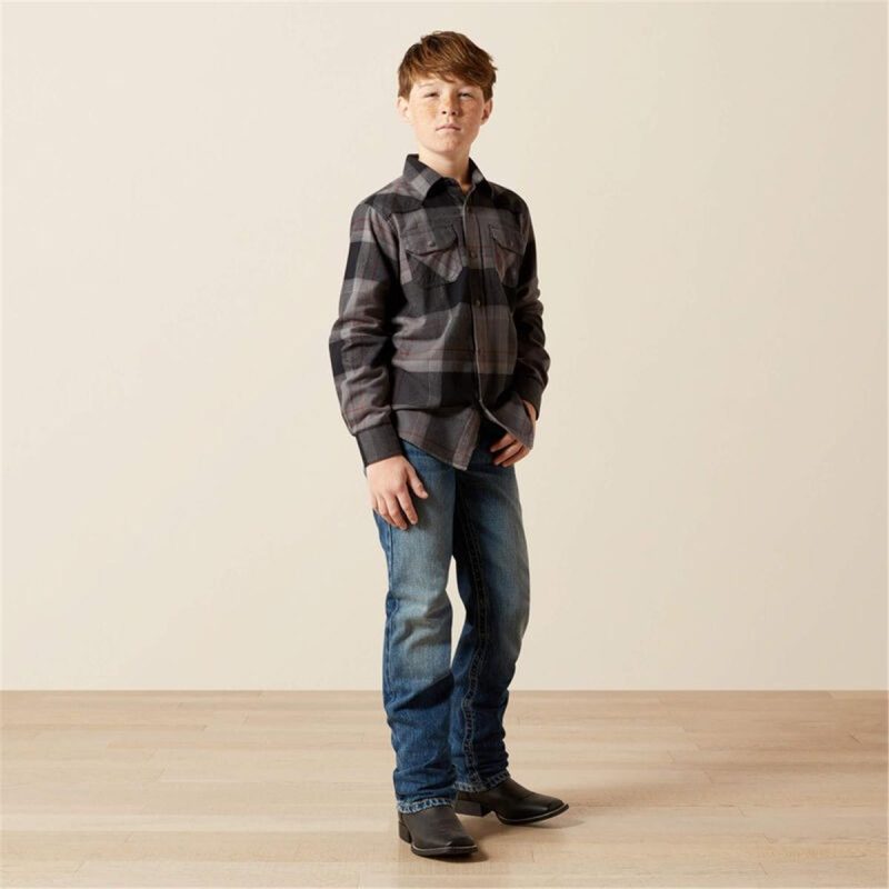 ARIAT DARK GREY BOYS HERNANDEZ RETRO - Image 4