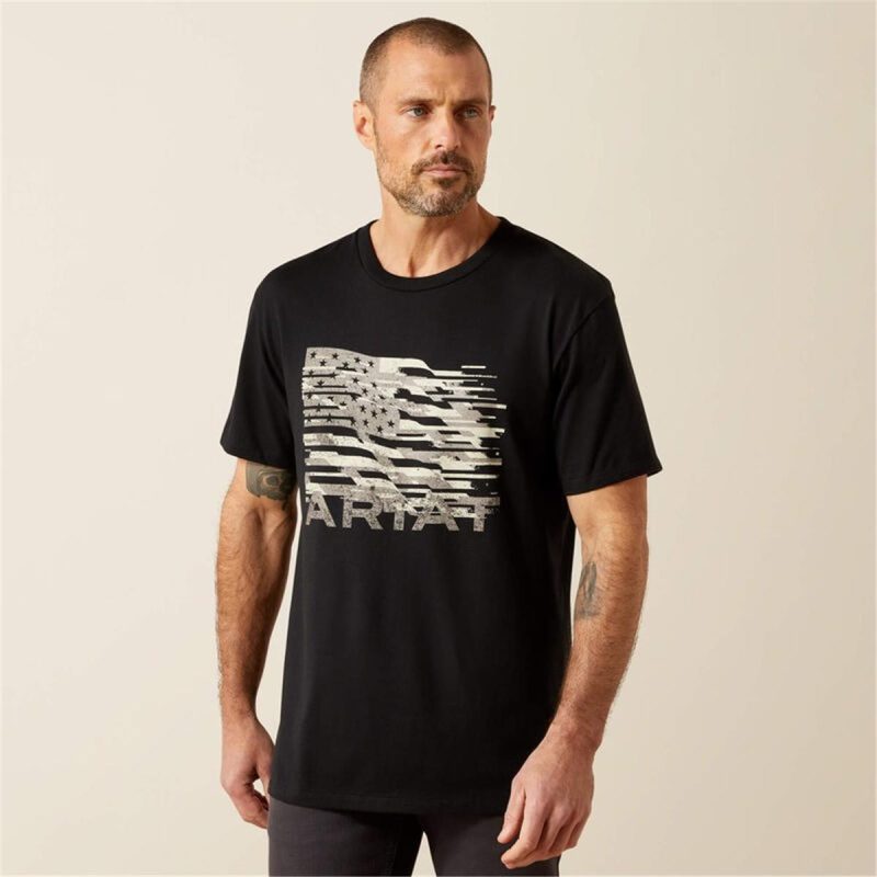 ARIAT BLACK MNS ARIAT FREEDOM FLAGS