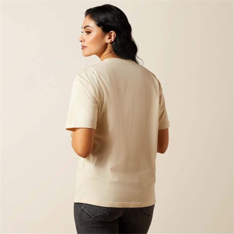 ARIAT OYSTER GREY WMS INKED SS TSHRT - Image 3