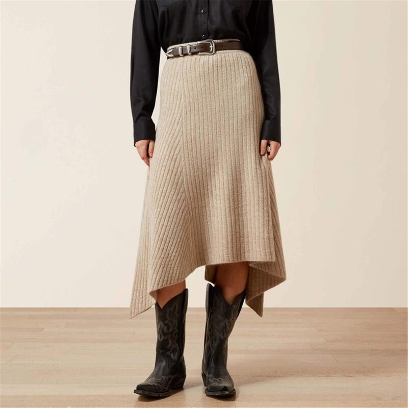 ARIAT OATMEAL HEATHER WMS JUNO SWEAT