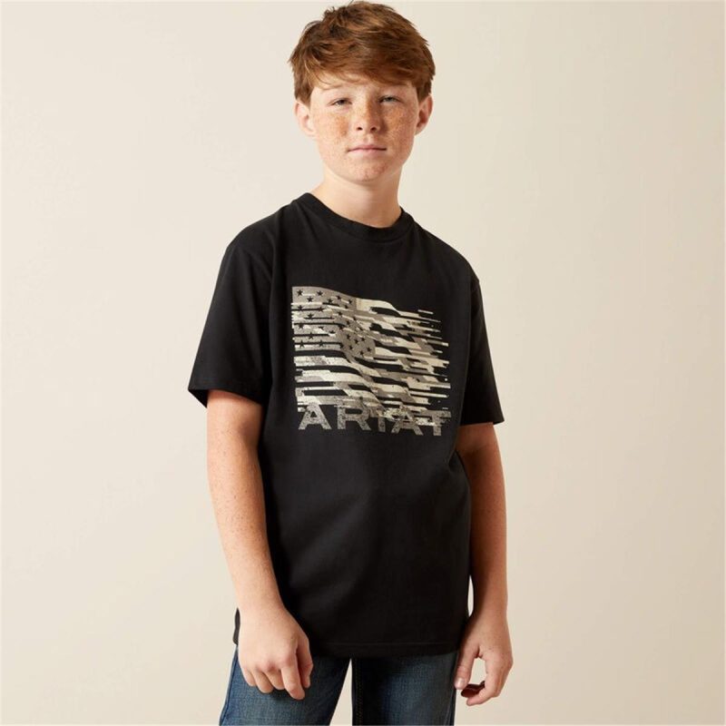 ARIAT BLACK BOYS ARIAT FREEDOM FLAG