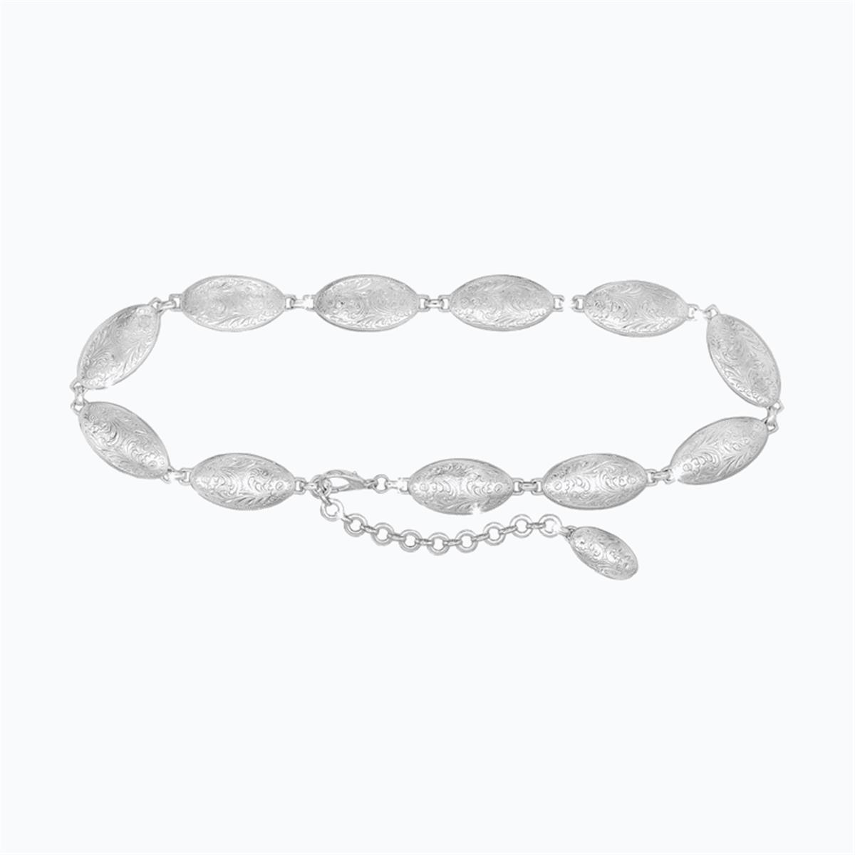 LEEGIN SILVER CONCHO CHAIN BELT