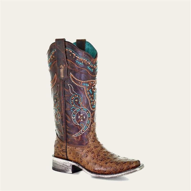 CORRAL BOOTS CO-101 WOMEN'S OSTRICH BOOT
