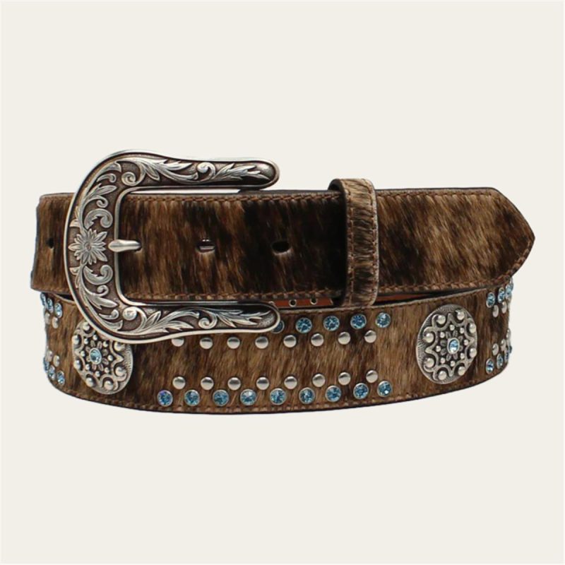 M & F WESTERN PRODUCTS CALF HAIR BELT