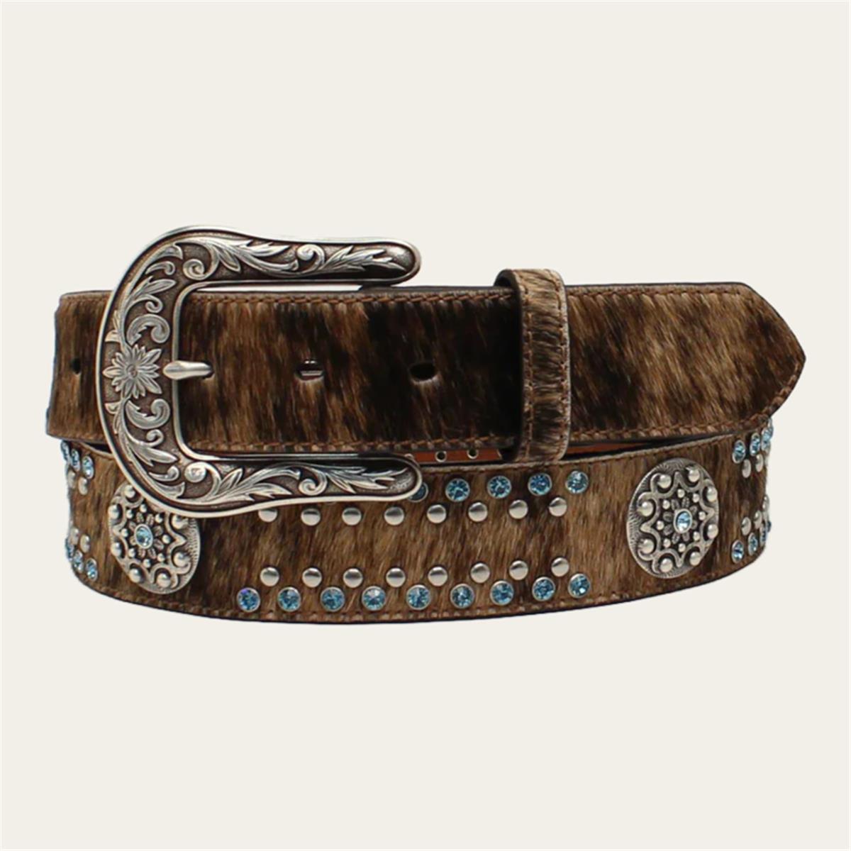 M & F WESTERN PRODUCTS CALF HAIR BELT