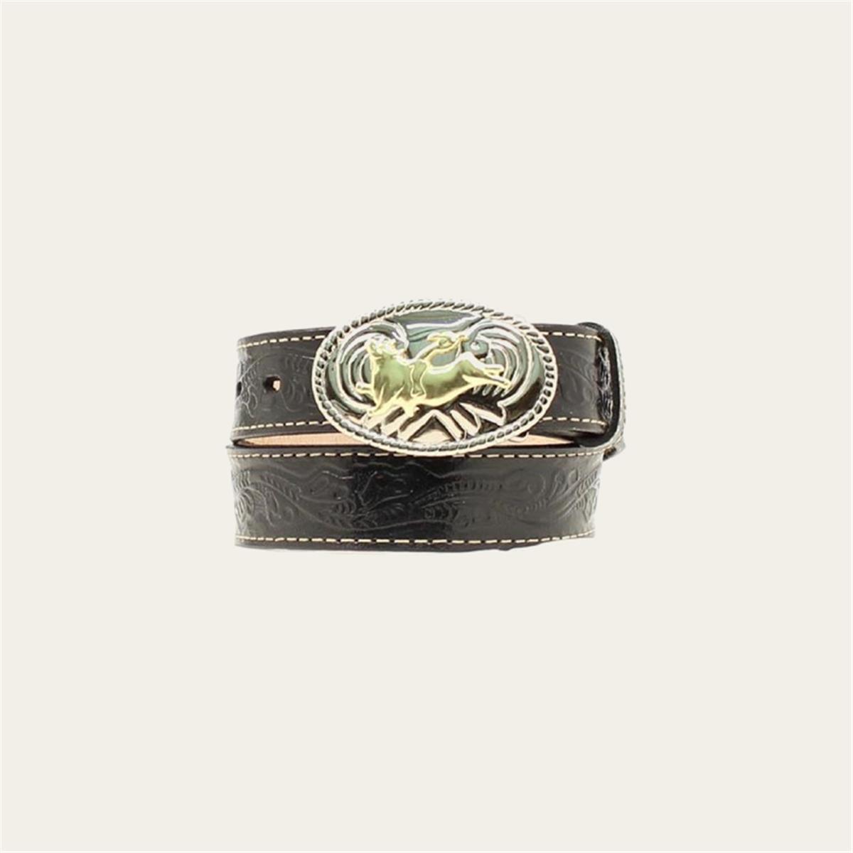 M & F WESTERN PRODUCTS TOOLED LEATHER BELT