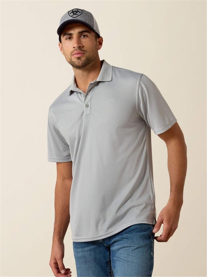 ARIAT MEN'S TEK SHORT SLEEVE PERFORMANCE POLO