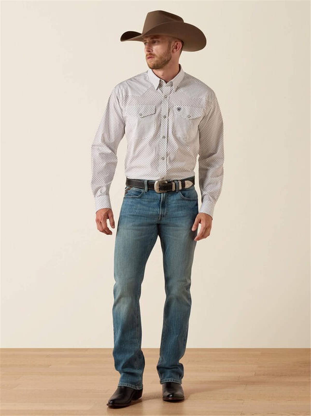 ARIAT MEN'S WRINKLE FREE LONG SLEEVE SHIRT - Image 4