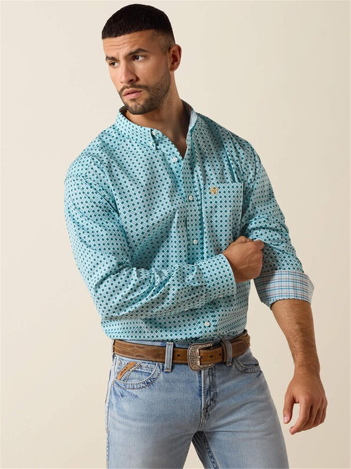 ARIAT MEN'S WRINKLE FREE LONG SLEEVE SHIRT