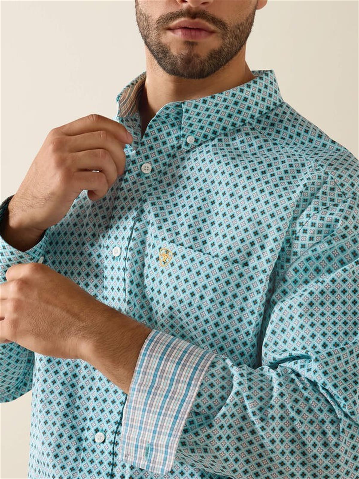 ARIAT MEN'S WRINKLE FREE LONG SLEEVE SHIRT - Image 5