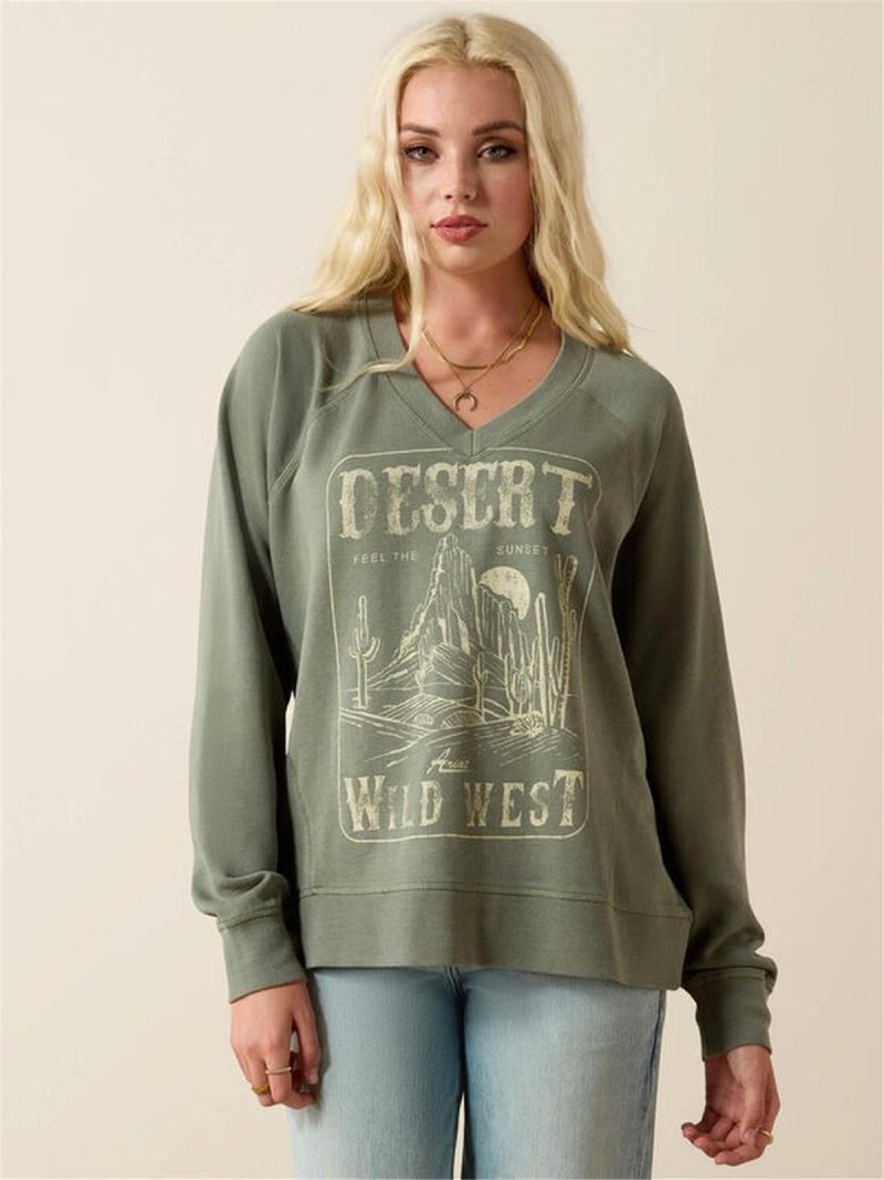 ARIAT WOMEN'S OVERSIZED GRAPHIC SWEATSHIRT