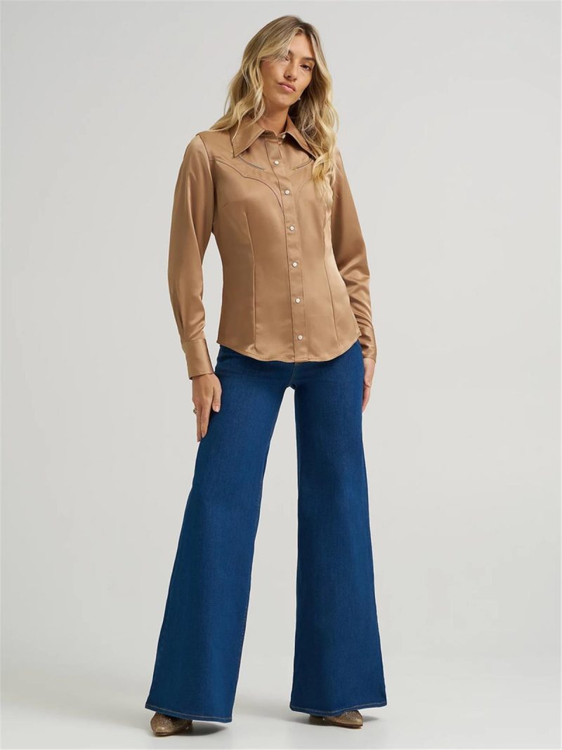 WRANGLER WOMEN'S LW CHEEKY WIDE LEG JEANS