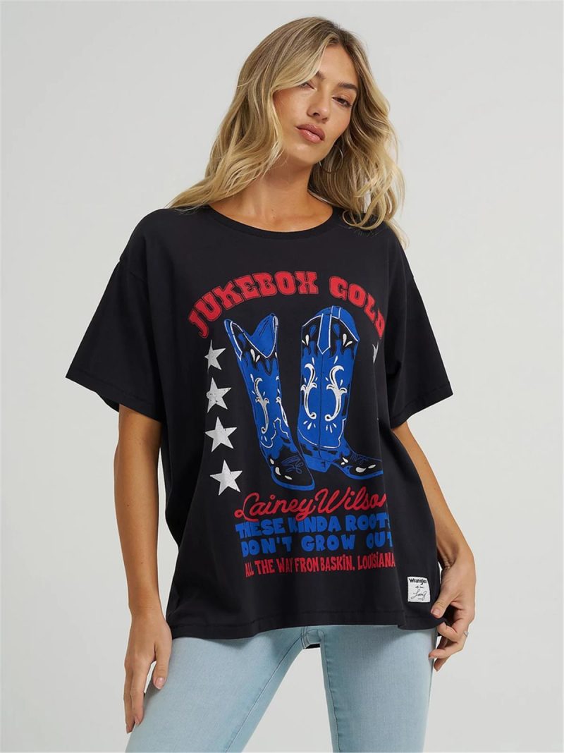 WRANGLER WOMEN'S LW JUKEBOX OVERSIZED TEE