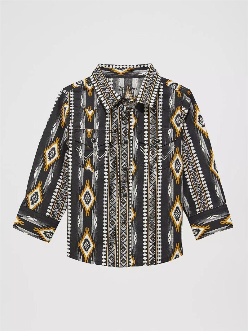 WRANGLER BOYS' WESTERN SNAP SHIRT