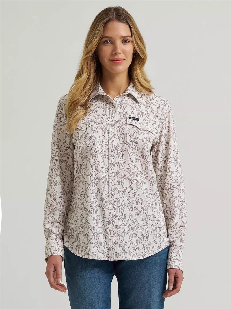 WRANGLER WOMEN'S LONG SLEEVE WESTERN SHIRT