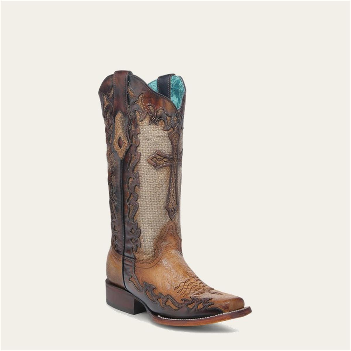 CORRAL BOOTS CO-183 WOMEN'S WIDE SQUARE TOE BOOT