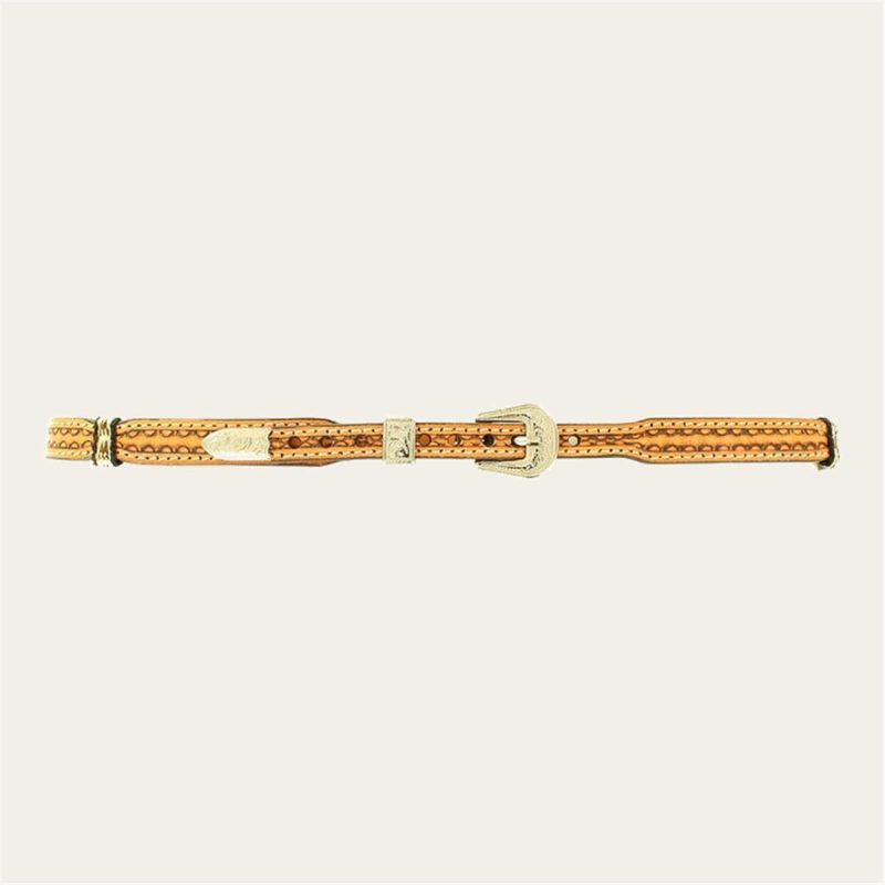 M & F WESTERN PRODUCTS WESTERN LEATHER HATBAND