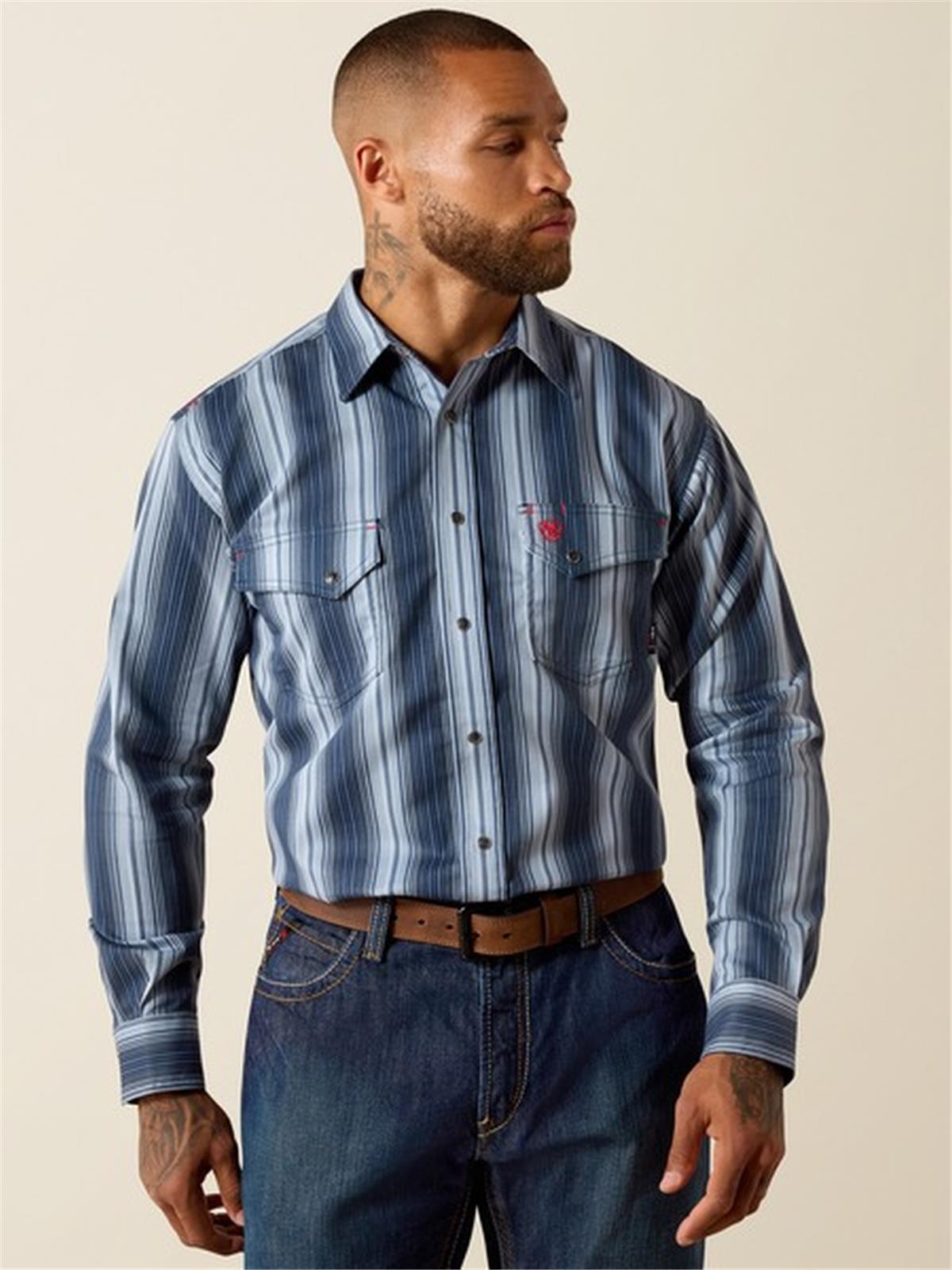 ARIAT MEN'S FR CARLTON WORK SHIRT