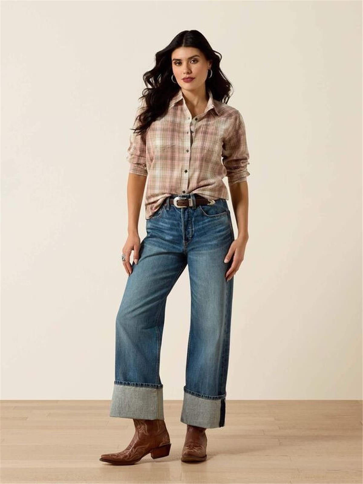 ARIAT WOMEN'S CASUAL BUTTON DOWN SHIRT - Image 4