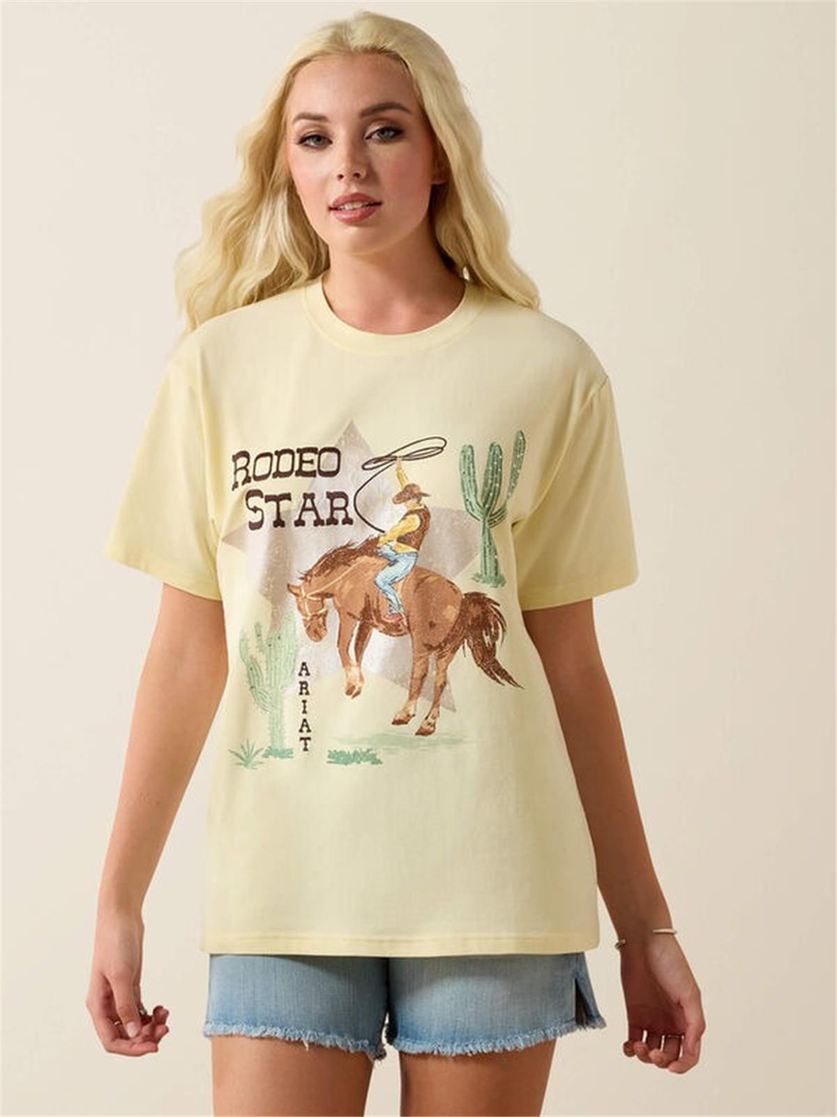 ARIAT WOMEN'S RODEO STAR BOYFRIEND T-SHIRT