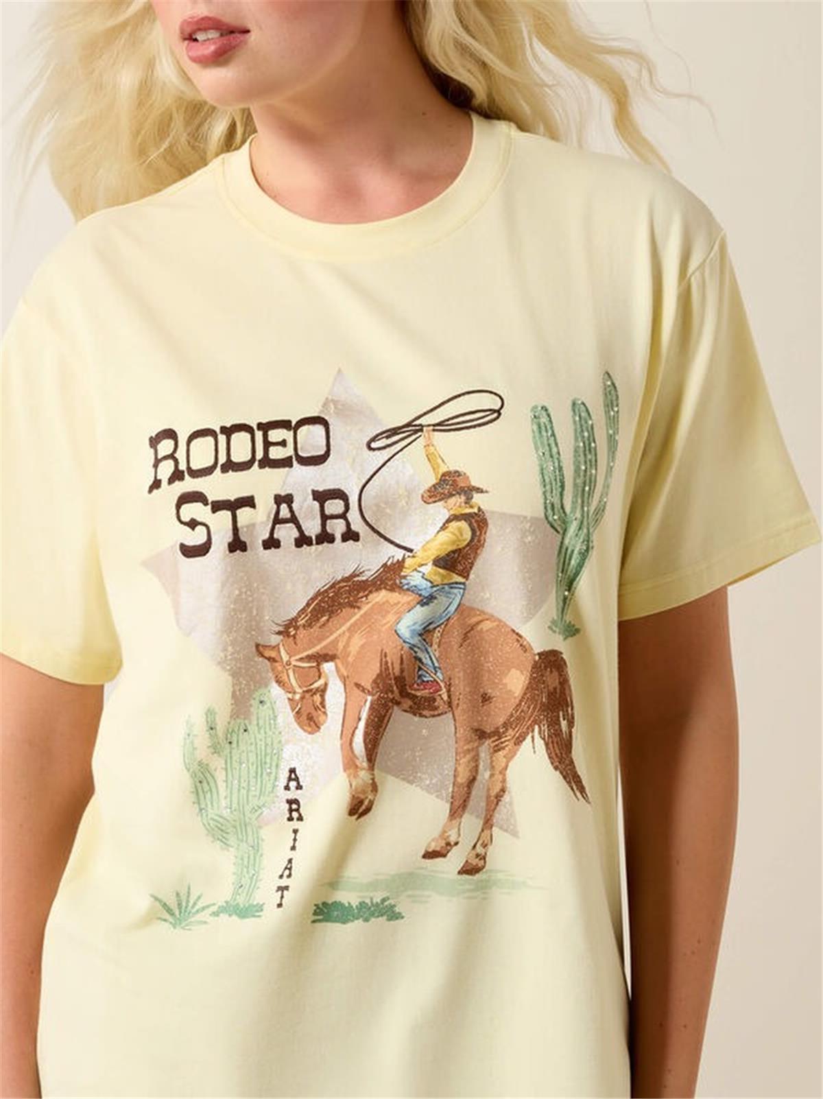 ARIAT WOMEN'S RODEO STAR BOYFRIEND T-SHIRT - Image 5