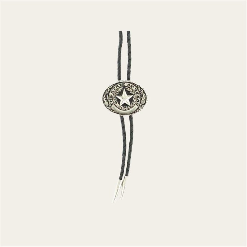 M & F WESTERN PRODUCTS SILVER TEXAS BOLO TIE