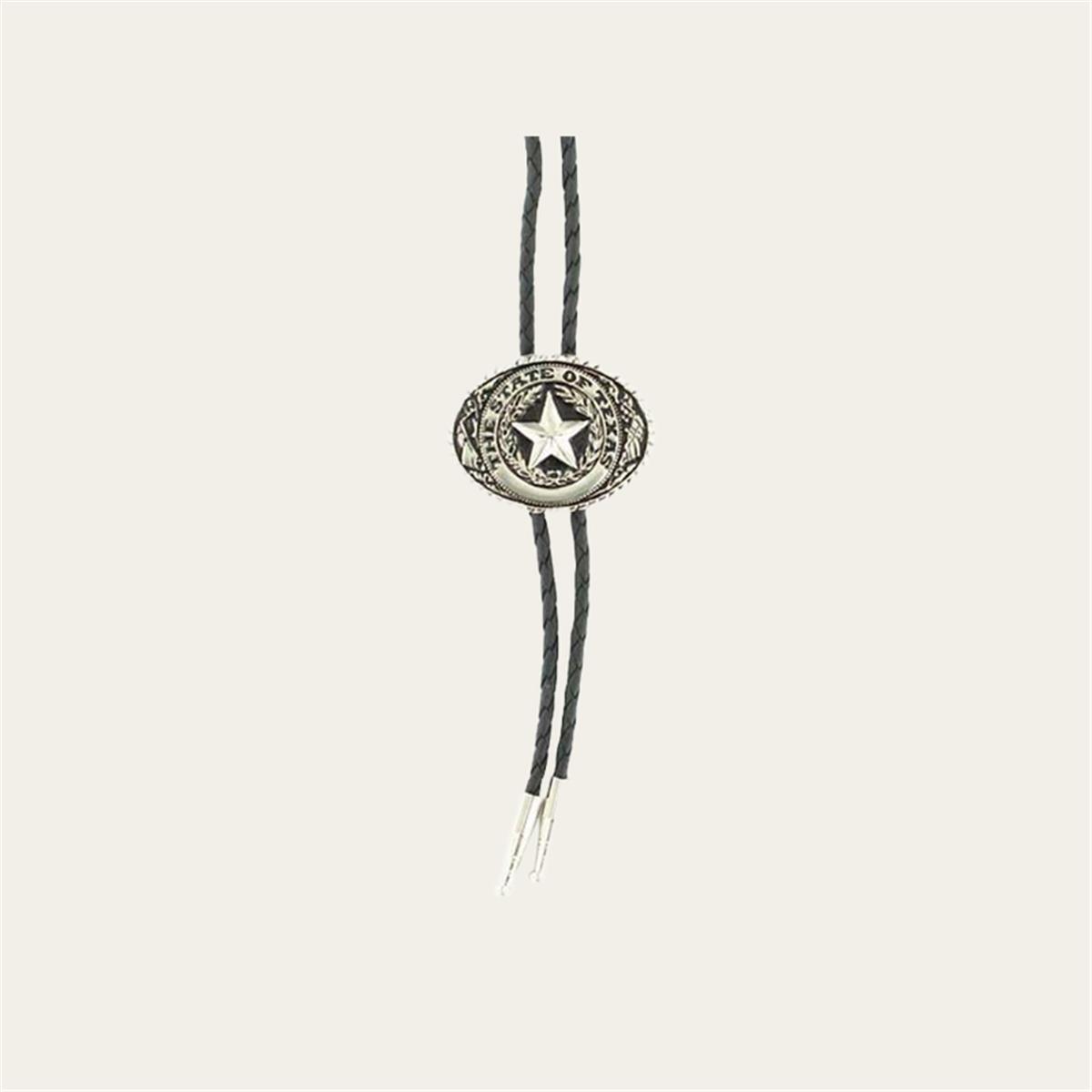 M & F WESTERN PRODUCTS SILVER TEXAS BOLO TIE